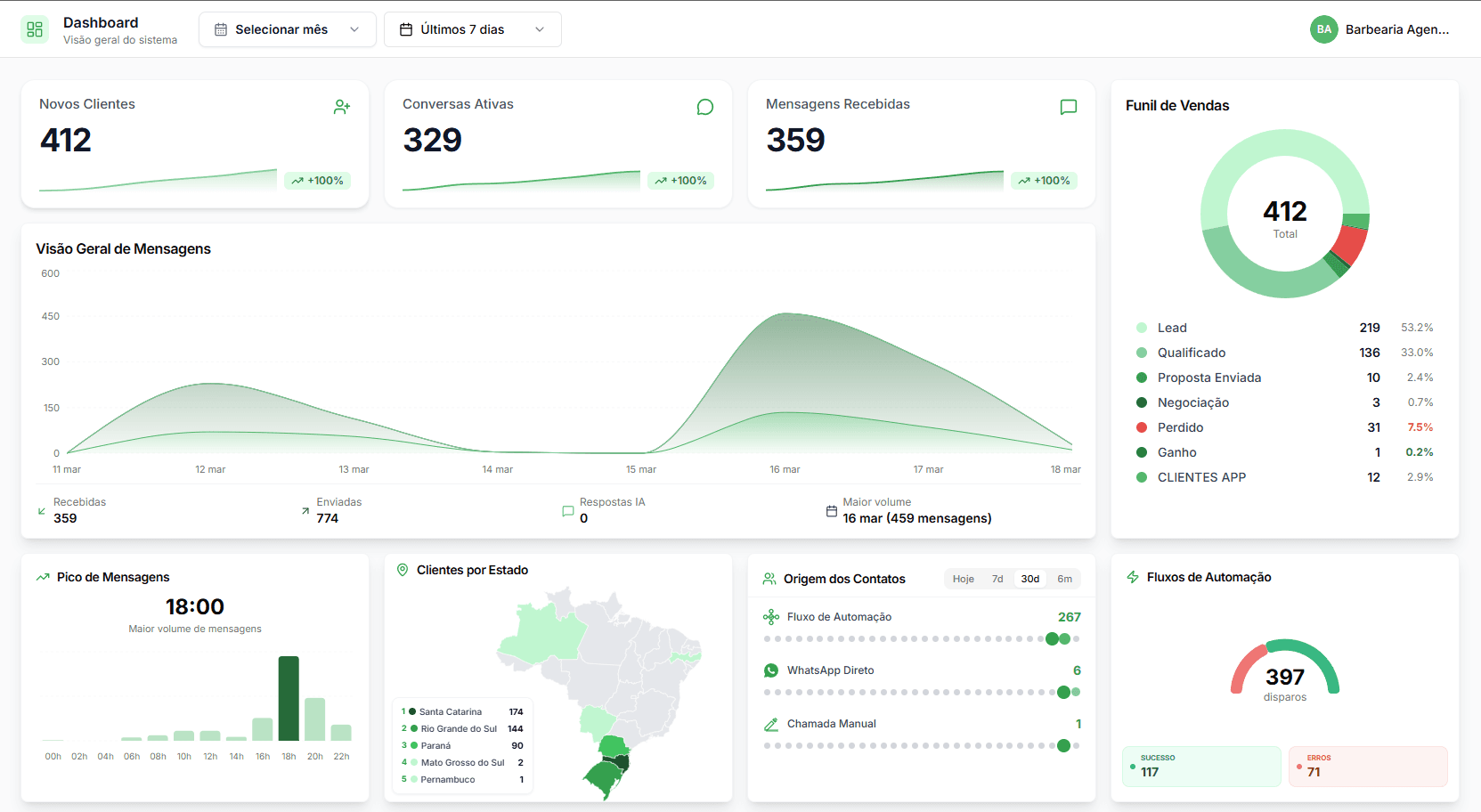 AI Chatbot + CRM — screenshot 1